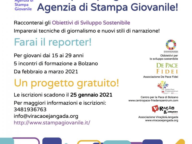 depliant di progetto per i social